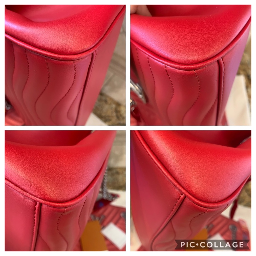 Authentic Louis Vuitton New Wave Scarlet Red Tote NEW CONDITION! - Picture 5 of 8